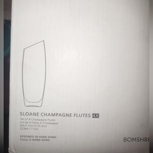 Sloan champagne flute set of four